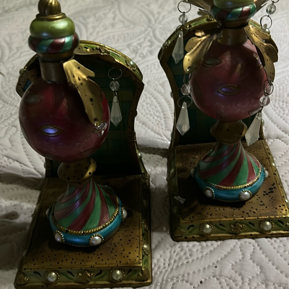 Milson and Louis Bookends Black White Checkered Mardi Gras